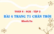 Bài 4 trang 71 Toán 8 Chân trời sáng tạo Tập 2